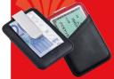 “RedPepper” kredītkartes turētājs ar knaģi naudas banknotēm, ādas